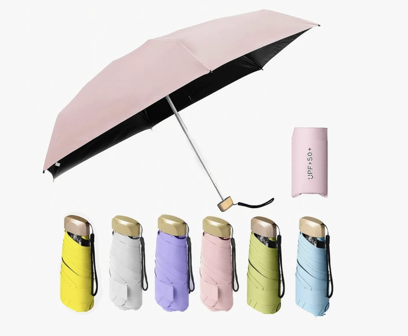 MINI PARAGUAS PLEGABLE PORTATIL ANTI UV - 1