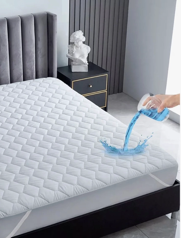 CUBRE COLCHON PROTECTOR IMPERMEABLE 2 PLAZAS - 1