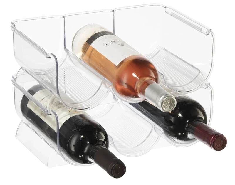 SOPORTE PARA TRES BOTELLAS DE VINO APILABLES - 2