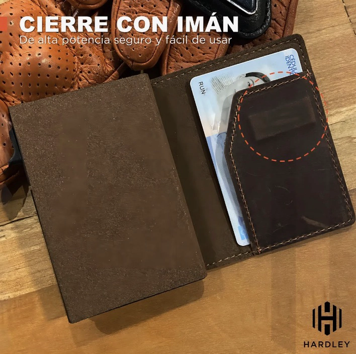 BILLETERA HOMBRE DE CUERO TARJETERO - 2