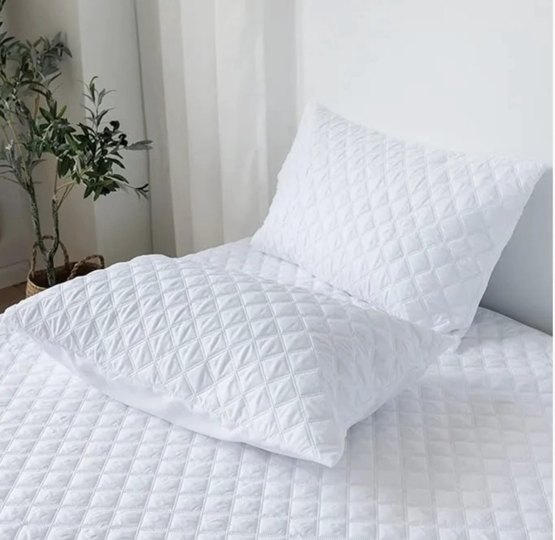 CUBRECOLCHON IMPERMEABLE 2 PLAZAS + 2 FUNDAS IMPERMEABLES - 3