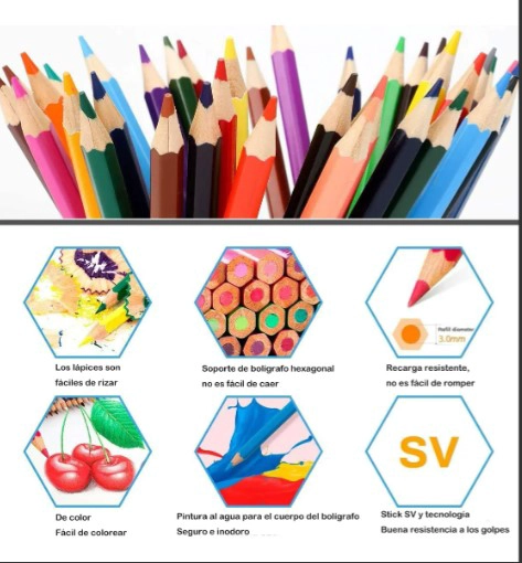 JUEGO DE 50 LAPICES DE COLORES - 3