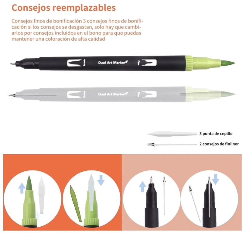 72 COLORES MARCADORES PLUMONES - 3