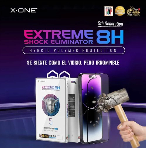 LAMINA MICA ANTIGOLPE COMPLETA X-ONE IPHONE - 2