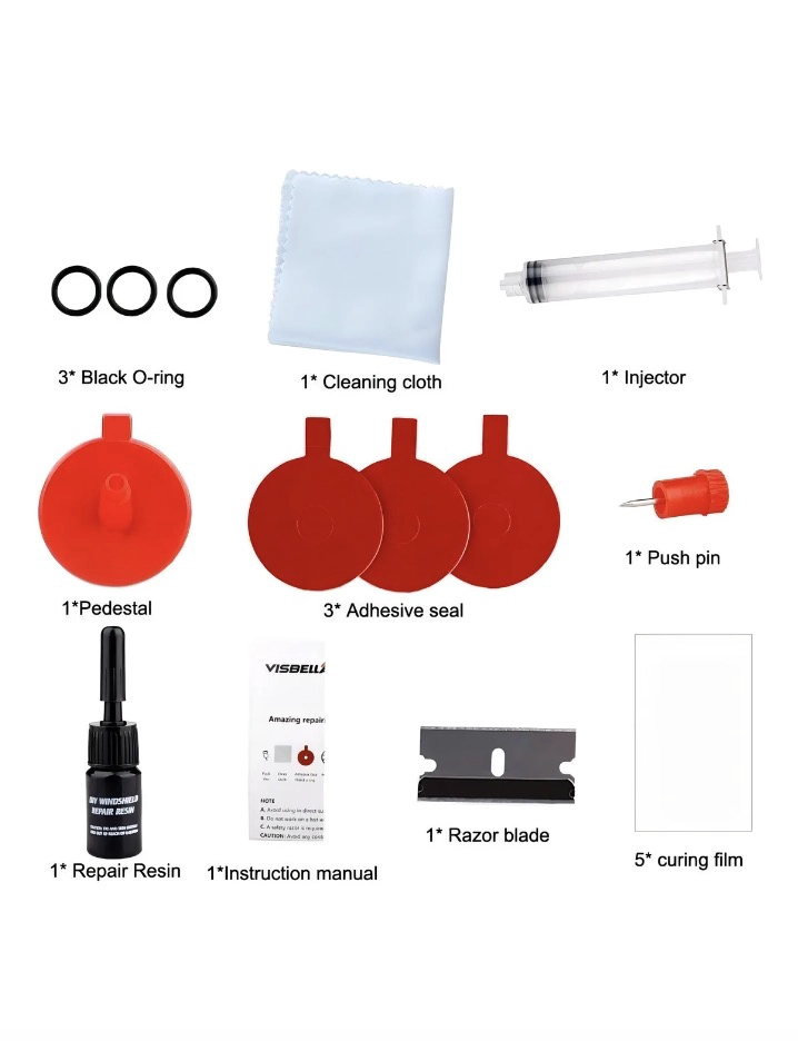 KIT REPARACION PARABRISAS AUTO - 3