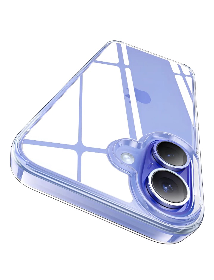 FUNDA / CARCASA REFORZADA DELGADA MARCA CELLBOX PARA IPHONE 16 - TRANSPARENTE - 1