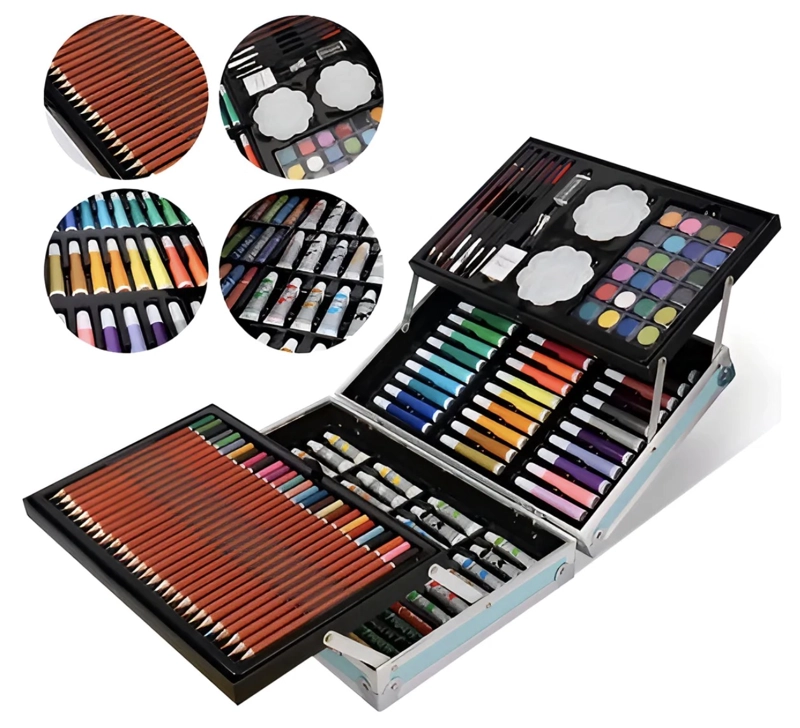 SET DE ARTE 145 PCS MALETA LAPICES - 2