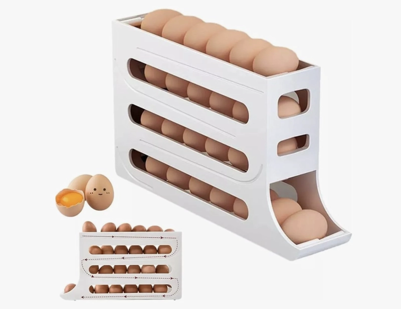 ORGANIZADOR DISPENSADOR DE HUEVOS PARA 30 HUEVOS - 1