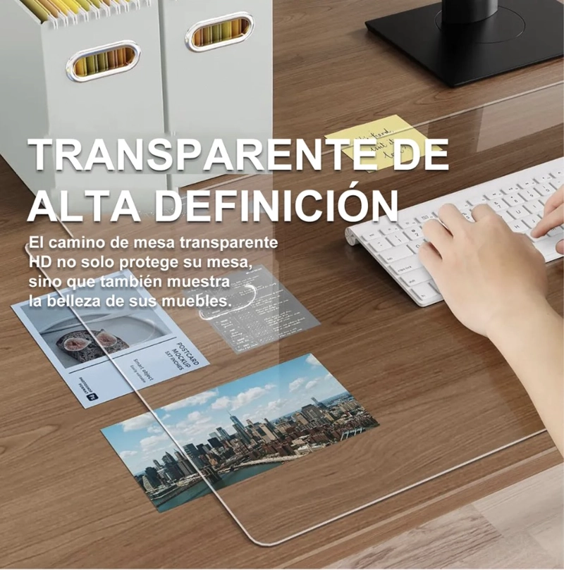 MOUSE PAD GAMER TRANSPARENTE PVC - 2