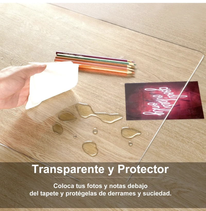 MOUSE PAD GAMER TRANSPARENTE PVC - 3