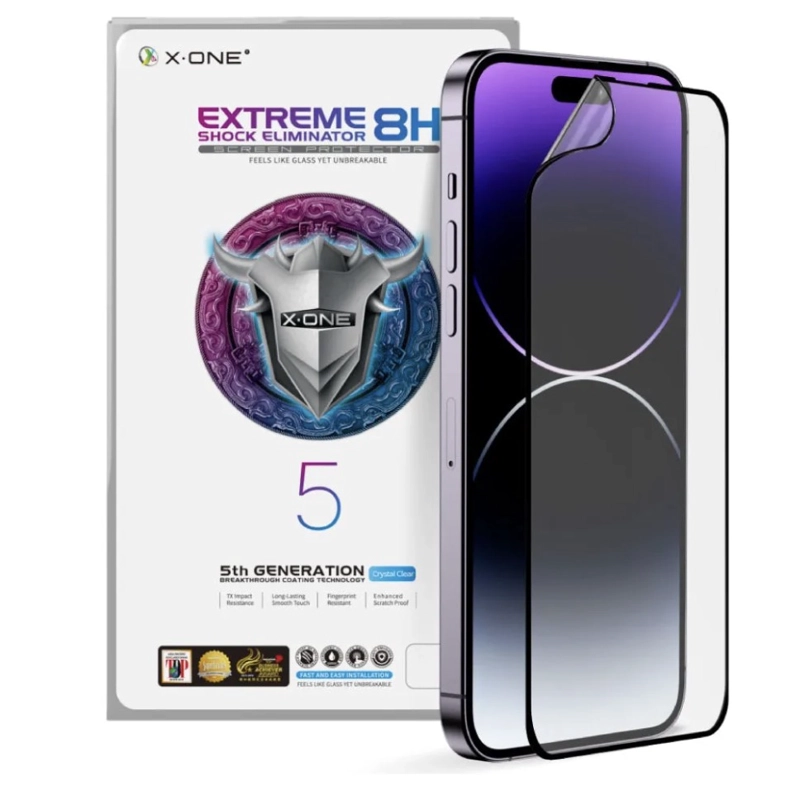 LAMINA MICA ANTIGOLPE COMPLETA X-ONE IPHONE 14 PRO MAX - 1