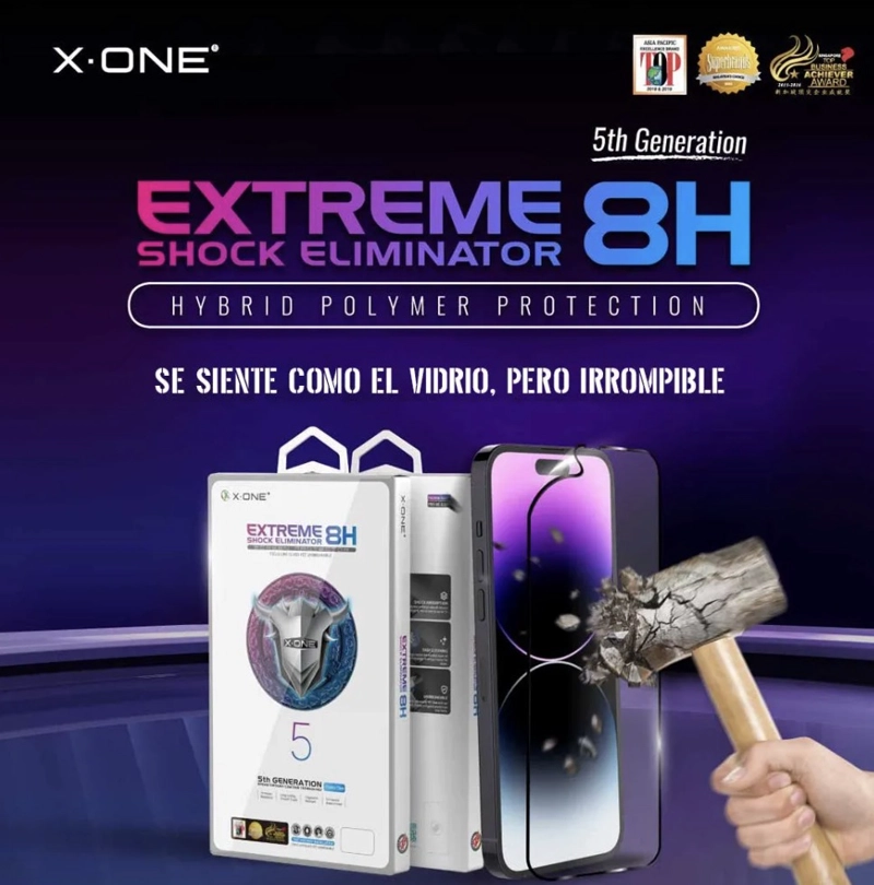 LAMINA MICA ANTIGOLPE COMPLETA X-ONE IPHONE 16 PLUS - 2
