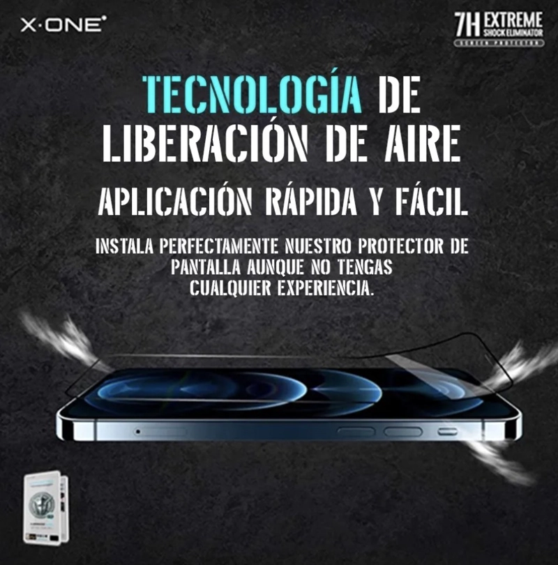 LAMINA MICA ANTIGOLPE COMPLETA X-ONE IPHONE XS - 3