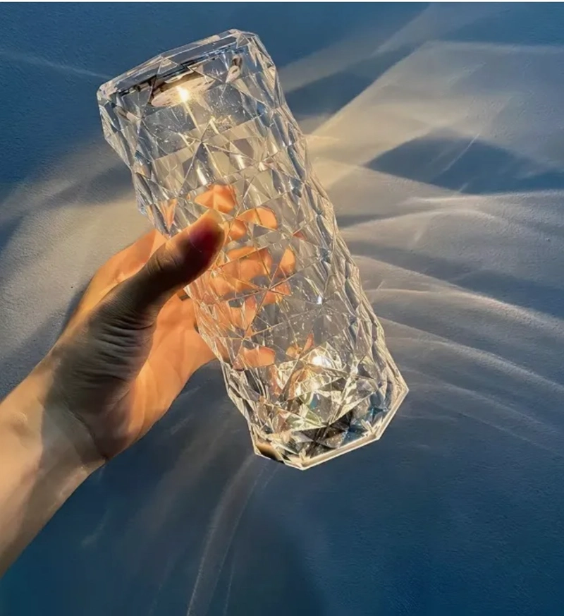 LAMPARA DE MESA CRISTAL TACTIL - 4