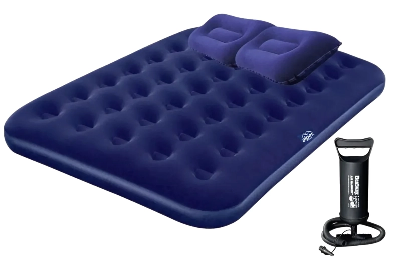 COLCHON CAMA INFLABLE 2 PLAZAS + 2 ALMOHADAS + INFLADOR BESTWAY - 2