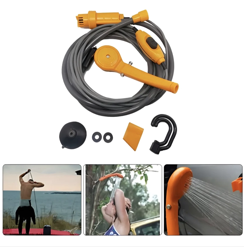 DUCHA PARA CAMPING PORTATIL CONEXION DE AUTO - 1