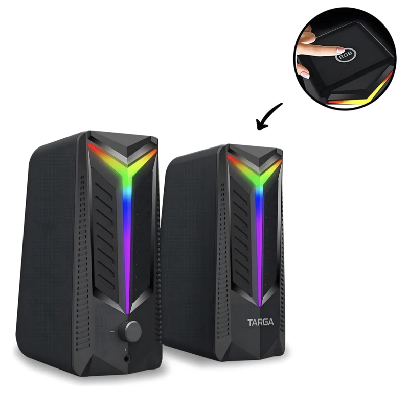PAR DE PARLANTES GAMER PARA PC - 3