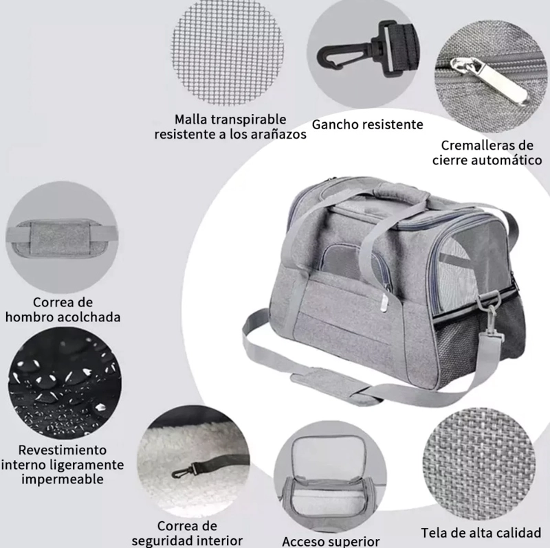 BOLSO TRANSPORTADOR MASCOTA - 3