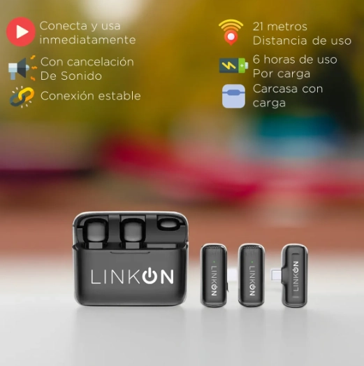 MICROFONO INALAMBRICO SOLAPA LAVALIER + ESTUCHE - 2