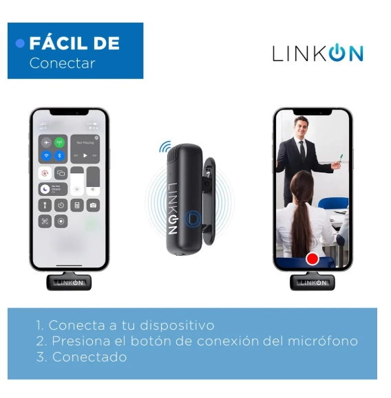 MICROFONO INALAMBRICO SOLAPA LAVALIER + ESTUCHE - 3