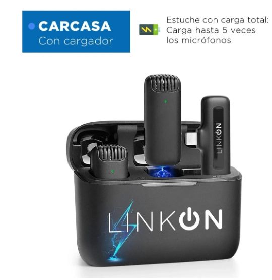 MICROFONO INALAMBRICO SOLAPA LAVALIER + ESTUCHE - 1