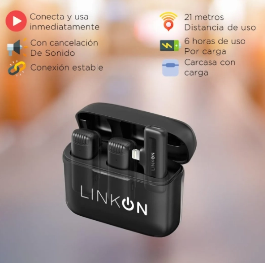 MICROFONO INALAMBRICO SOLAPA LAVALIER + ESTUCHE - 2