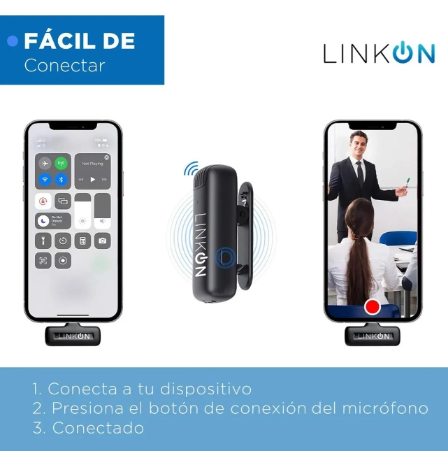 MICROFONO INALAMBRICO SOLAPA LAVALIER + ESTUCHE - 3