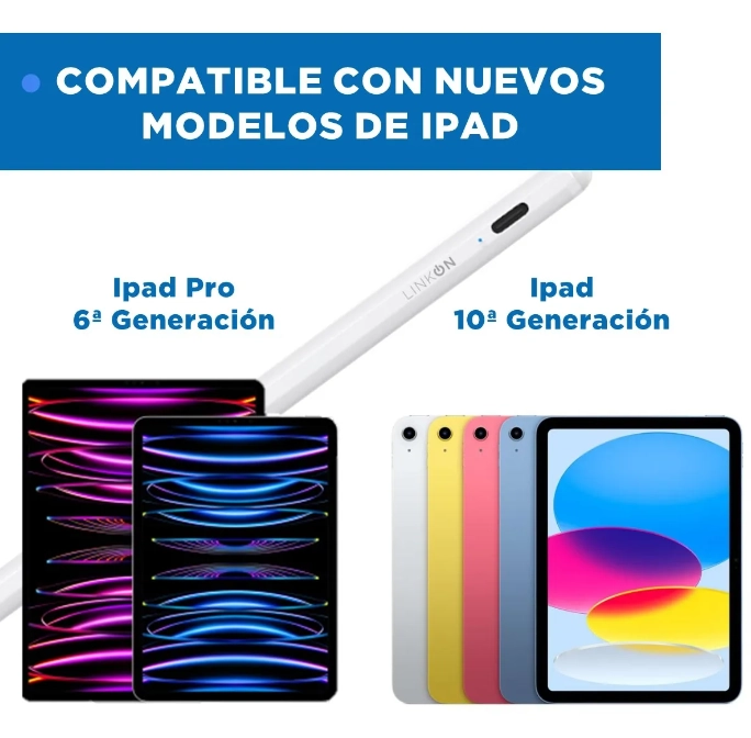 LAPIZ PENCIL TACTIL STYLUS PARA APPLE IPAD - 2