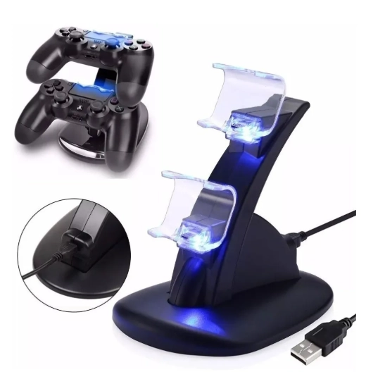 CARGADOR DOBLE BASE CONTROL PS4 - 2