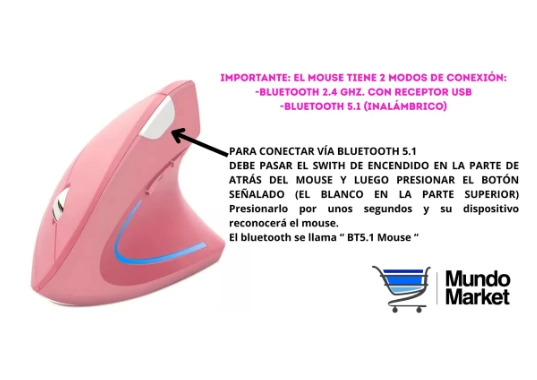 MOUSE ERGONOMICO INALAMBRICO - 2