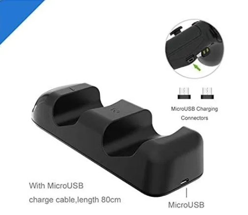 PS4 BASE DE CARGA DOBLE PARA CONTROL INALAMBRICO - 3