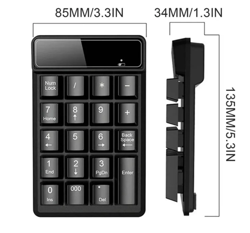 TECLADO MECANICO DIGITAL INALAMBRICO USB - 2