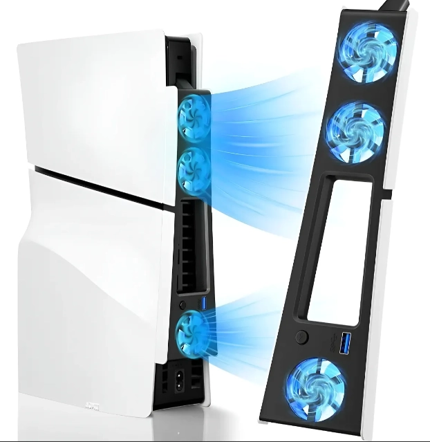 VENTILADOR DE REFRIGERACION CON LUZ LED COMPATIBLE CON PS5 - 1