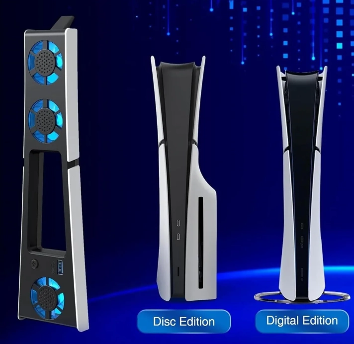 VENTILADOR DE REFRIGERACION CON LUZ LED COMPATIBLE CON PS5 - 2