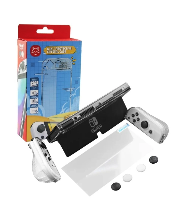 PACK PROTECCION CARCASA LAMINA NINTENDO SWITCH OLED - 1