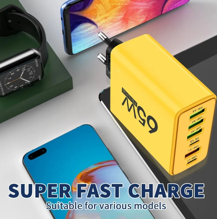 CARGADOR 6 PUERTOS DOBLE USB C - 3
