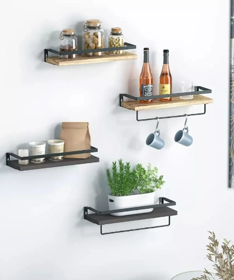REPISAS FLOTANTES PARA MONTAJE EN PARED KIT X2 - 3