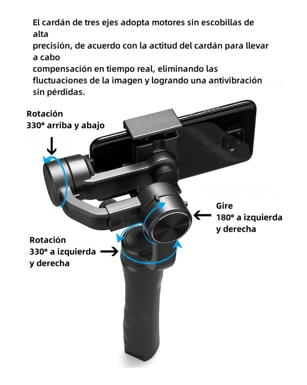 ESTABILIZADOR DE CELULAR Y CAMARA - 2