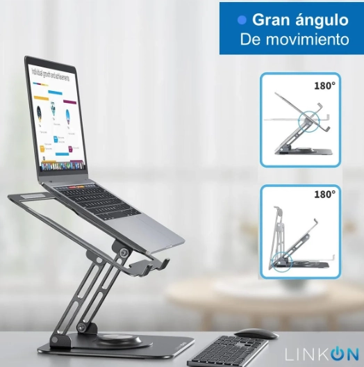 SOPORTE BASE ALUMINIO PARA NOTEBOOK - 3