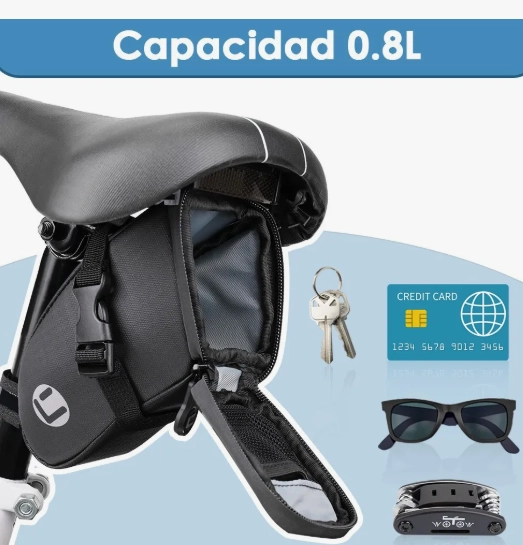 BOLSA DE SILLIN TRASERA PARA BICICLETA - 2