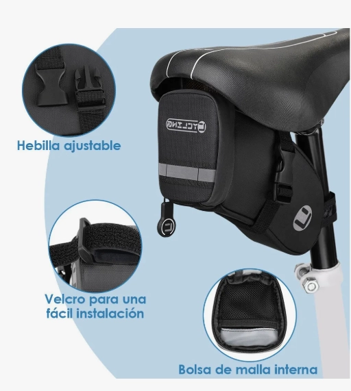 BOLSA DE SILLIN TRASERA PARA BICICLETA - 3