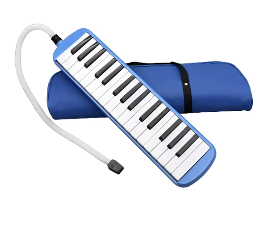 MELODICA TECLADO 32 NOTAS + BOQUILLA + ESTUCHE MALETIN /AZUL - 1