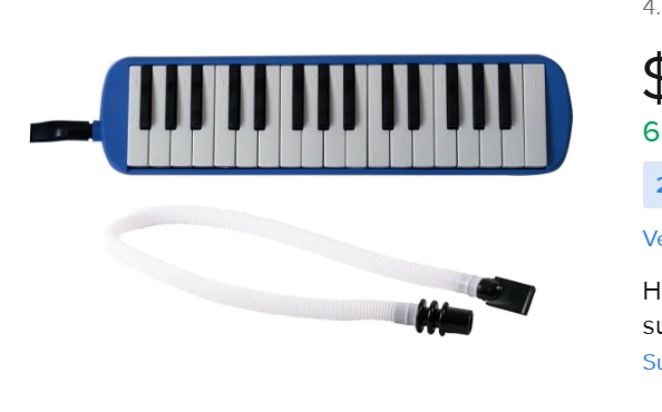 MELODICA TECLADO 32 NOTAS + BOQUILLA + ESTUCHE MALETIN /AZUL - 2
