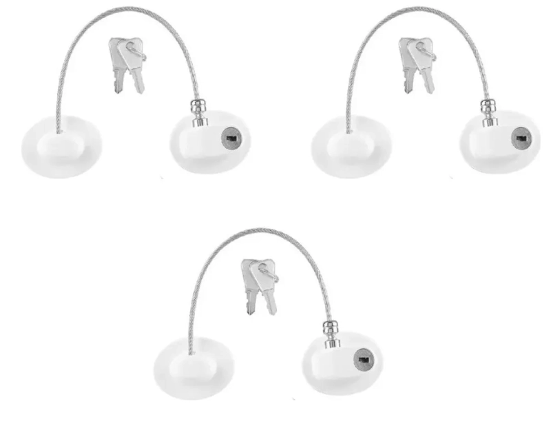 PACK 3 SEGUROS NIÑOS BEBE S PUERTAS REFRIGERADORES Y VENTANAS - 1
