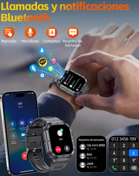SMARTWATCH HOMBRES RELOJES INTELIGENTE - 3
