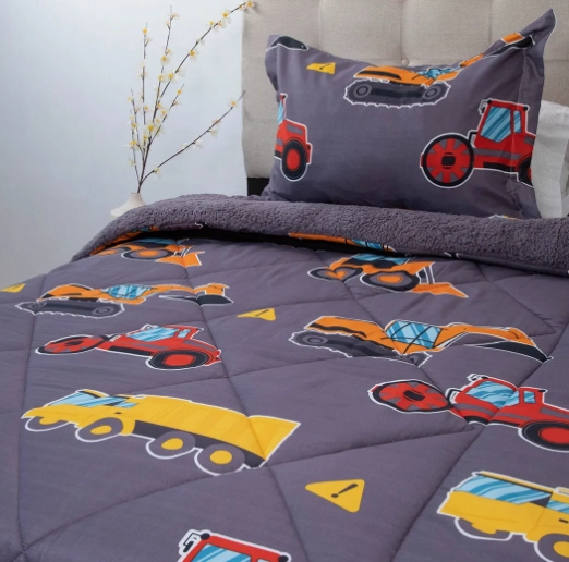 PLUMON ESTAMPADO INFANTIL TRACTORES - 2