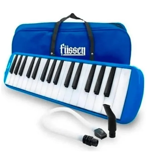 MELODICA 32 NOTAS FUSSEN ESTUCHE BOQUILLA AZUL - 1
