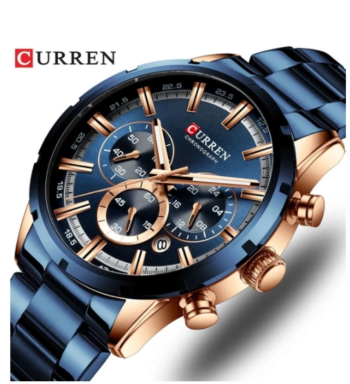 RELOJ HOMBRE CURREN ELEGANTE CUARZO - 1