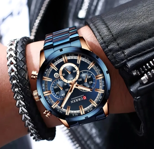RELOJ HOMBRE CURREN ELEGANTE CUARZO - 3