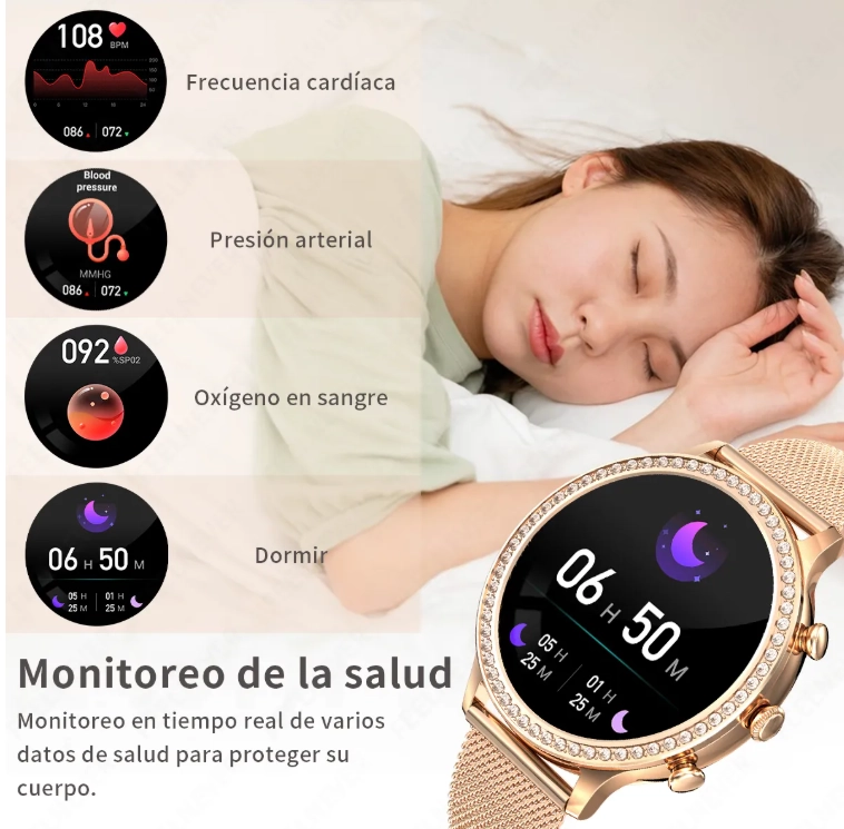 RELOJ INTELIGENTE MUJER ELEGANTE - 3